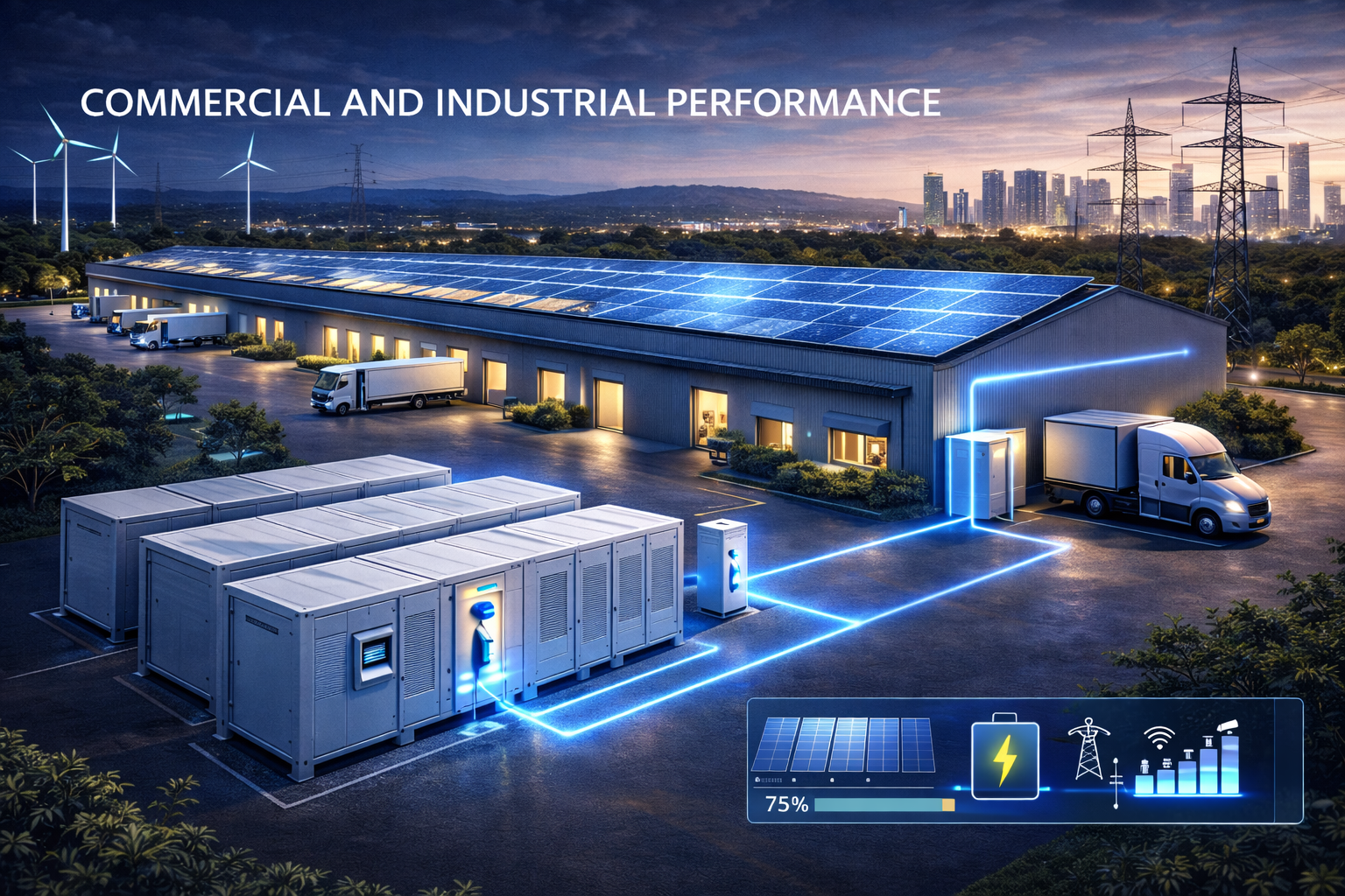 Commercial and industrial hybrid energy infrastructure